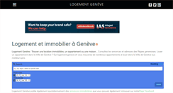 Desktop Screenshot of logement-geneve.ch