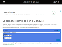 Tablet Screenshot of logement-geneve.ch